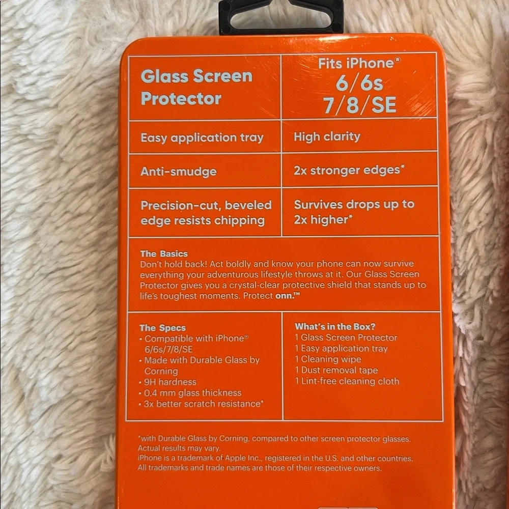 Lot 5 Protect Onn. iPhone glass screen protector Fits 6/6s/7/8/SE